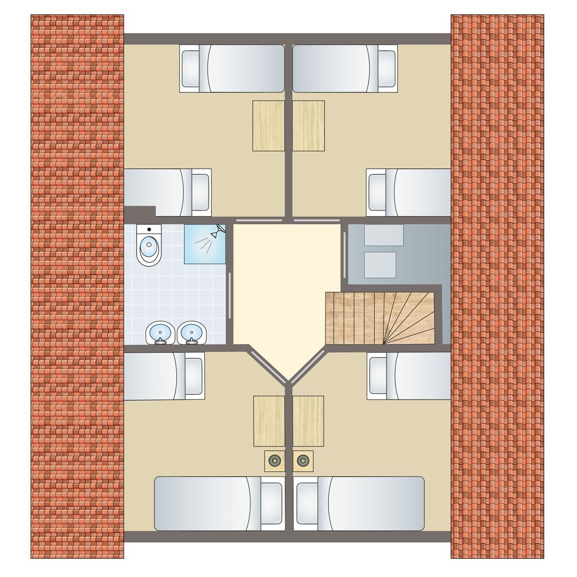 Guest house 600461 - Bungalow Schouwen-Duiveland - Duinpark 't Hof van Haamstede | 8-persoons bungalow | 8E2