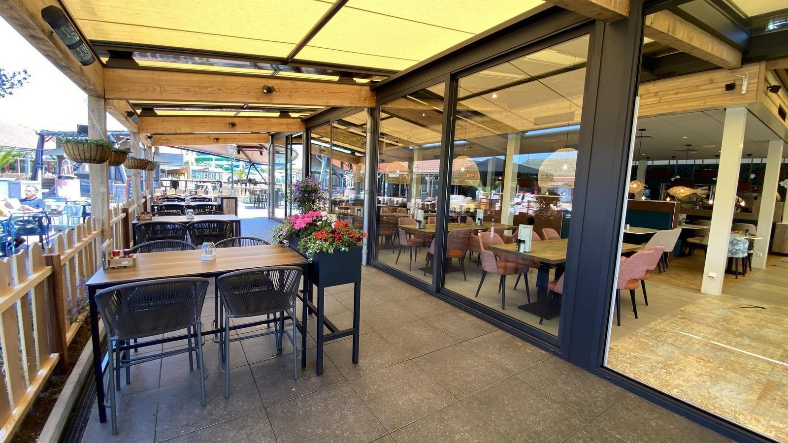 Modern dining area near VZ2326 Holiday Chalet Stern 1866 Renesse, perfect for a cozy meal in Renesse, Zeeland.