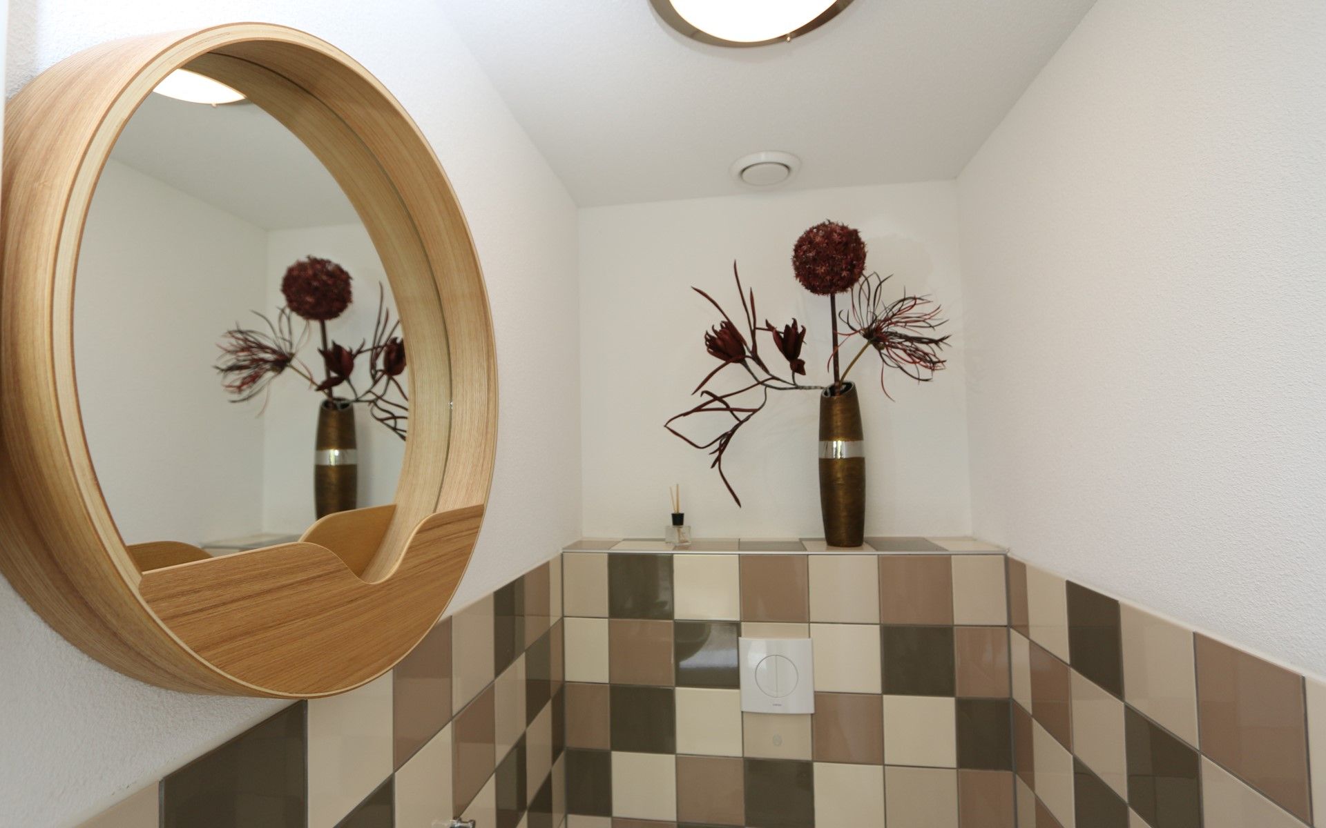 Modern bathroom accessories in vacation home Mon Repos, Renesse, Zeeland