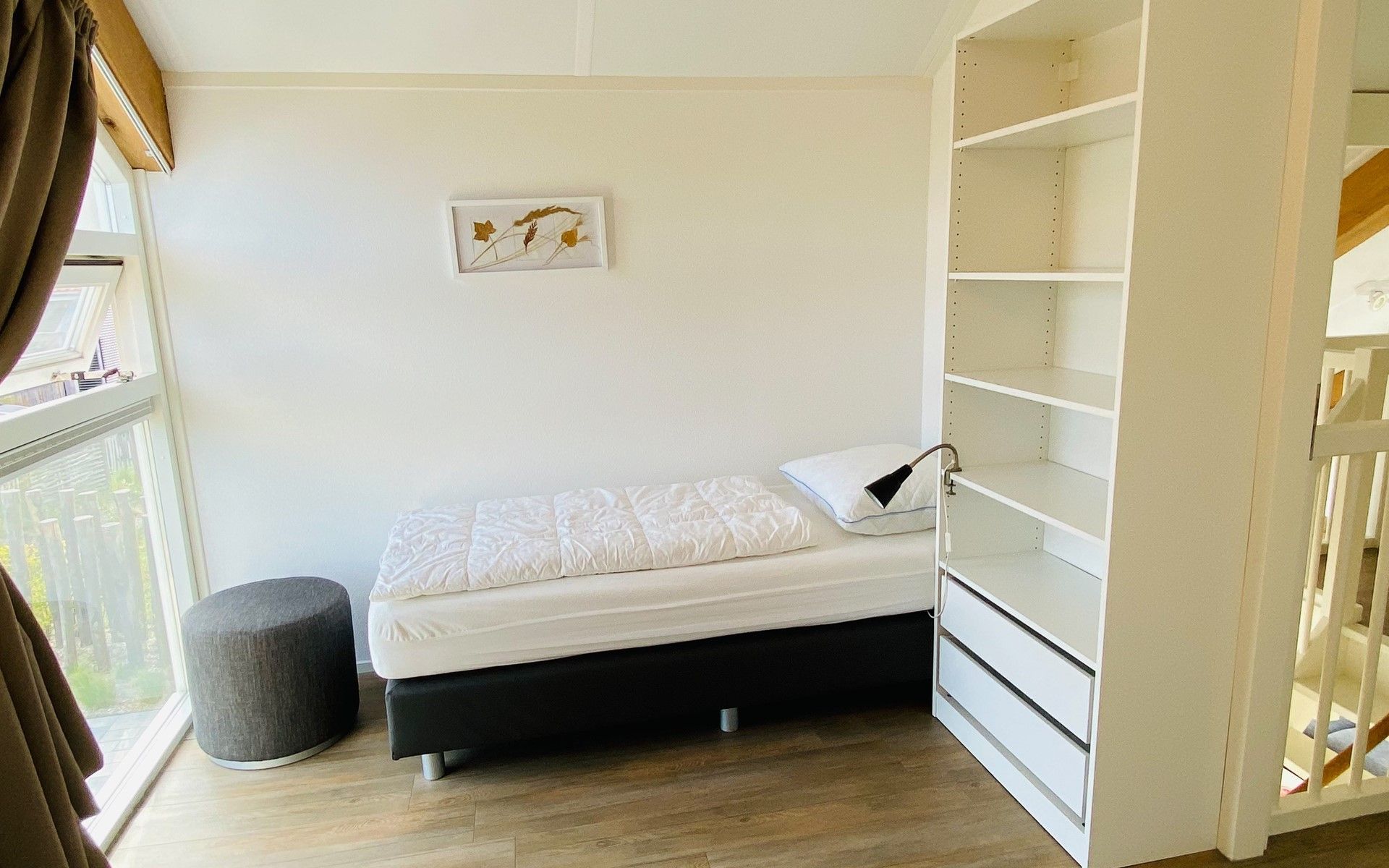 Einzelzimmer mit Aussicht in Ferienhaus Zonnedorp 29 Strandloper, Renesse, Zeeland.