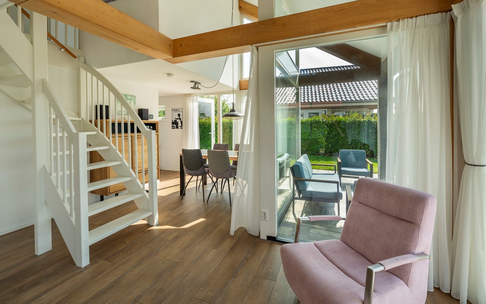 Trap naar boven in Vakantiehuis Zonnedorp 27 Beach Villa Renesse.