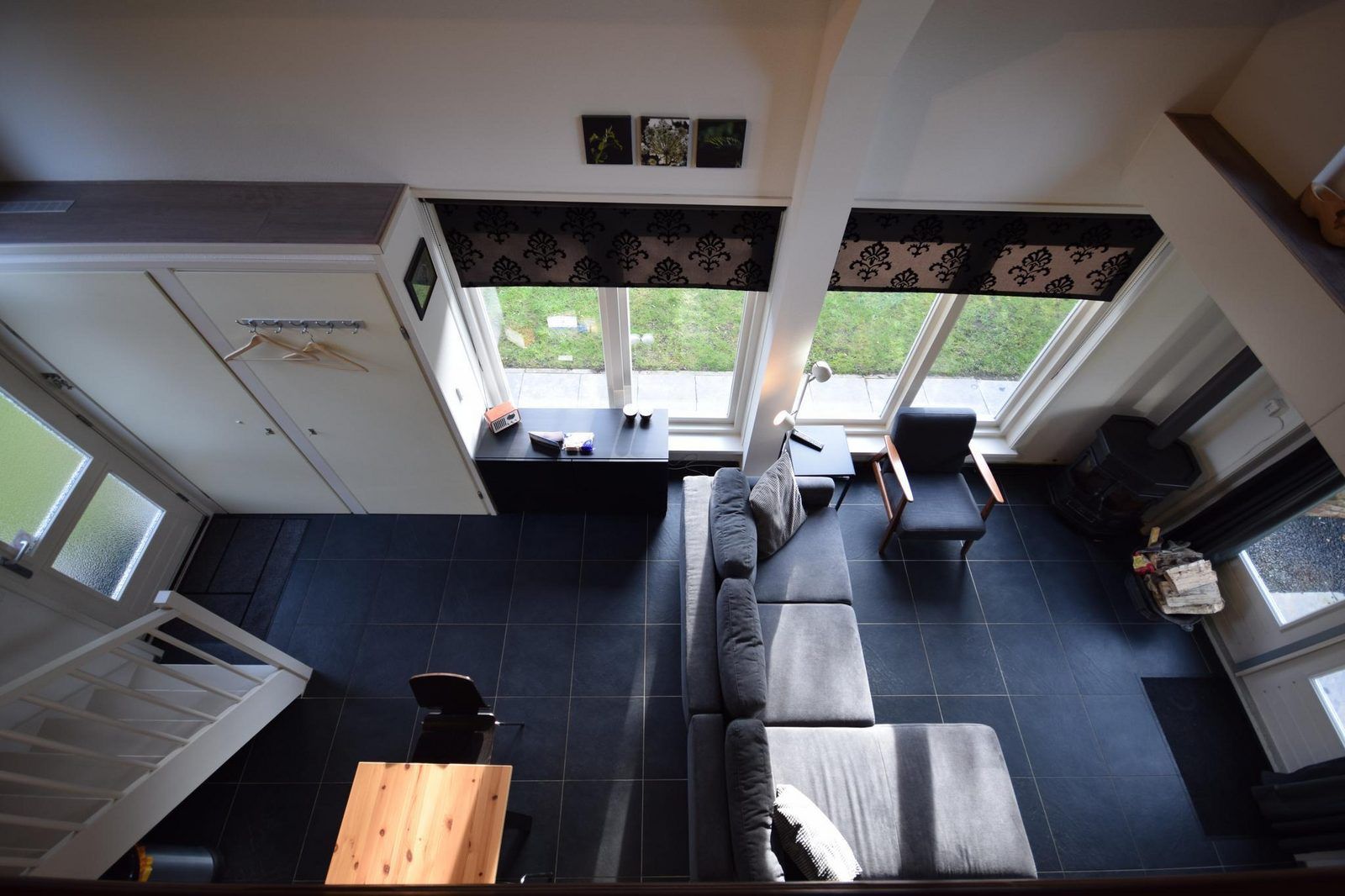 Ansicht des Wohnzimmers von oben im Ferienhaus VZ1174 in Oostkapelle, Walcheren.