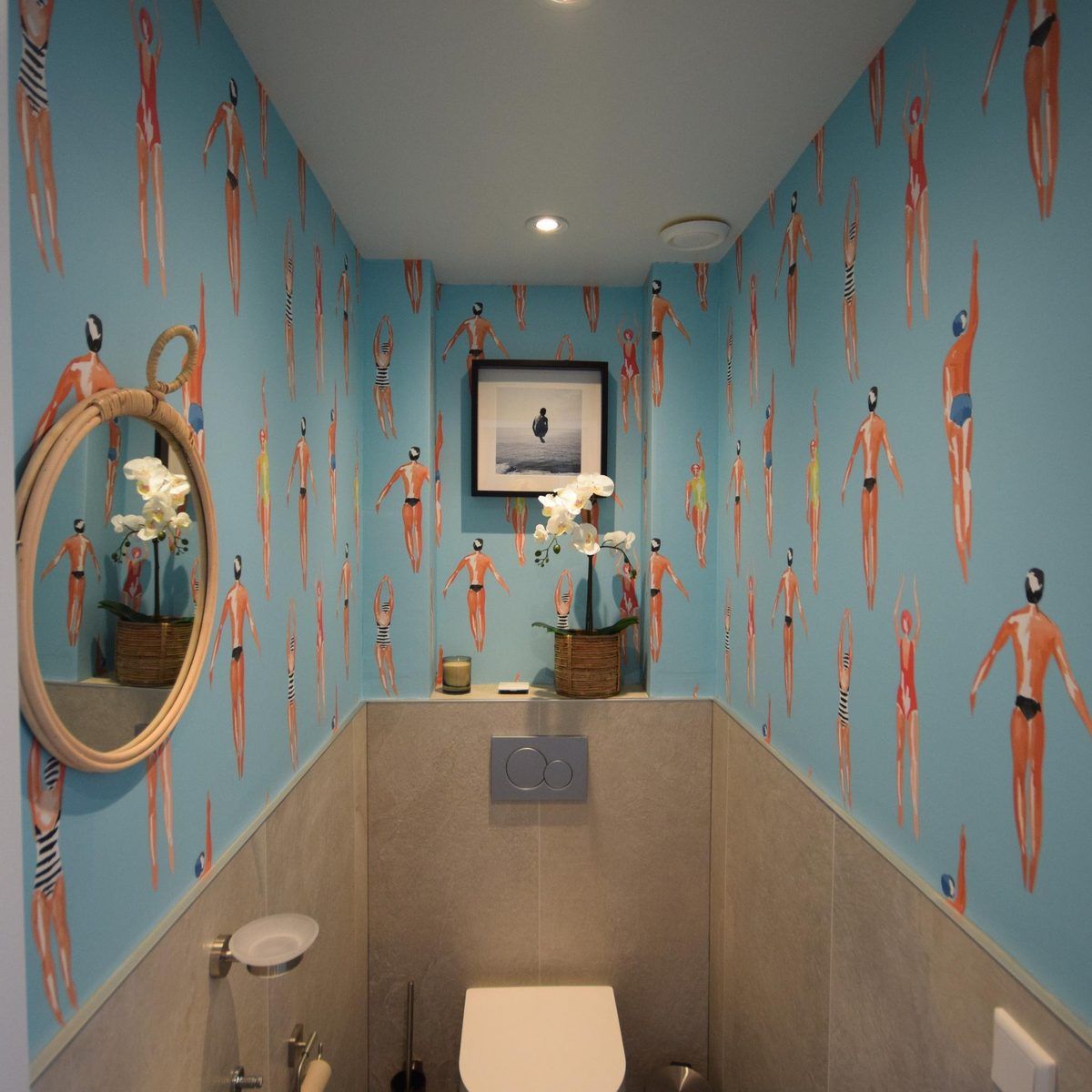 Comfortabele slaapkamer in VZ1092 Appartement in Oostkapelle, Walcheren, Zeeland met stijlvol beddengoed.