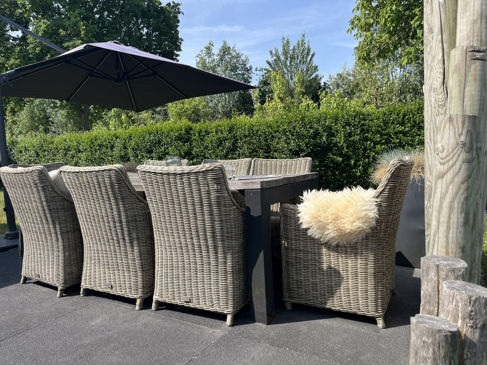 Vorderansicht des Ferienhauses ZE1509, Oostkapelle, Walcheren, Zeeland.