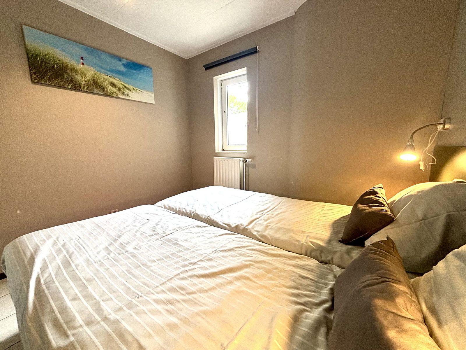 Bedroom in Apartment Boszicht 1, Oostkapelle, Walcheren, overlooking nature.