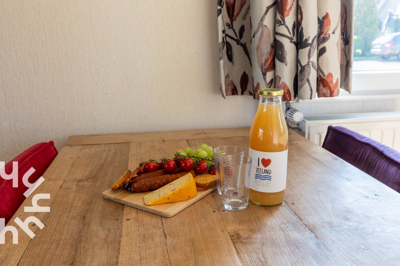 Cozy bedroom with two beds in vacation home ZE414, Oostkapelle, Walcheren, Zeeland.