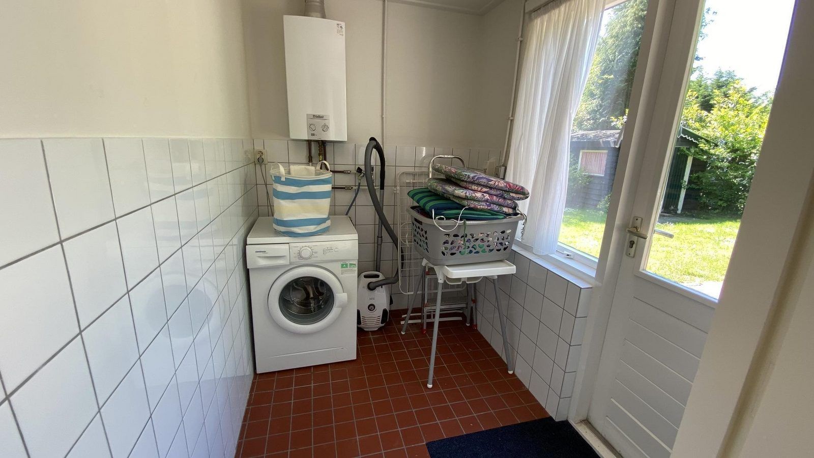 Wasruimte in VZ1007 Vakantiebungalow, Oostkapelle, Walcheren, Zeeland.