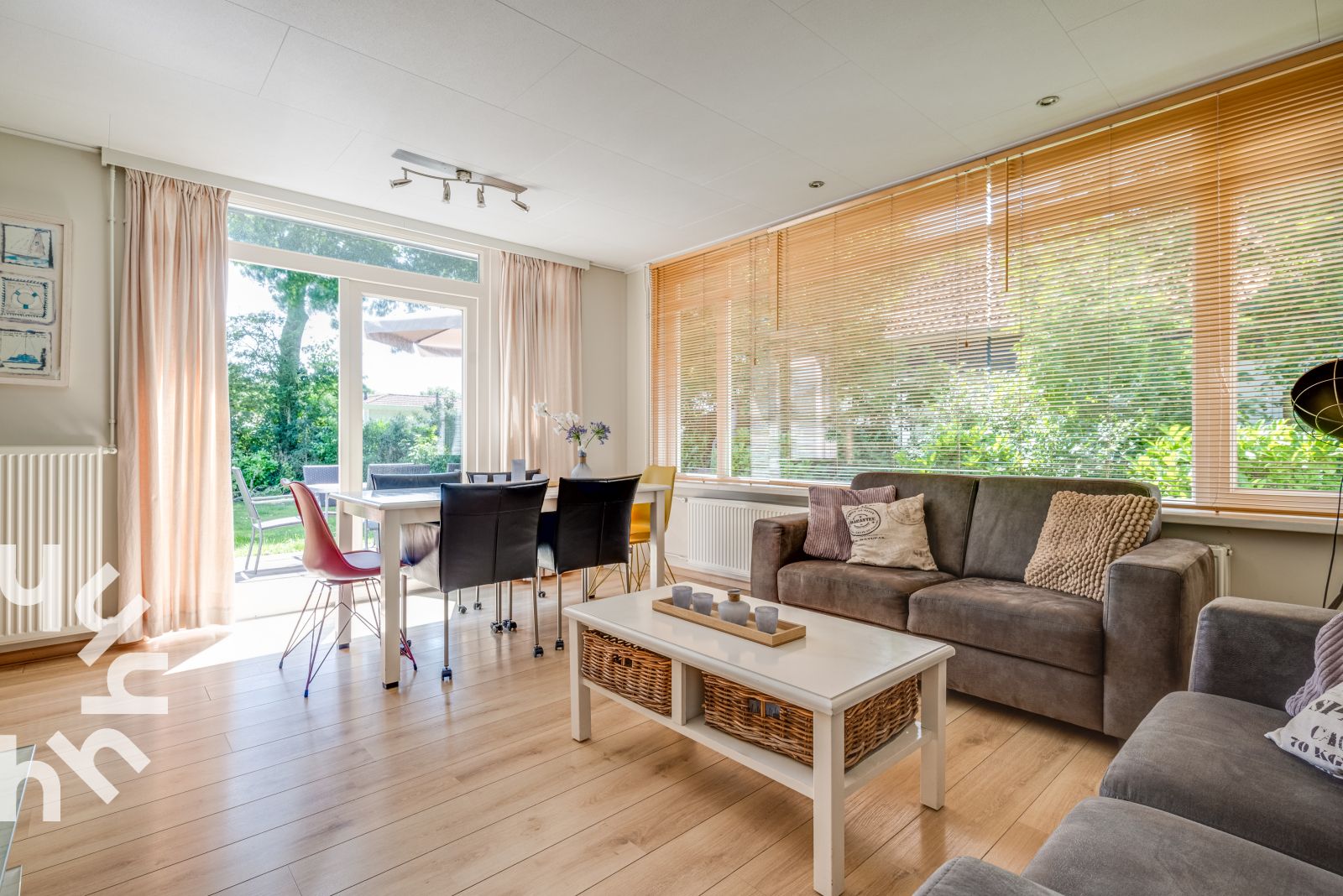 Gezellige woonkamer van ZE073 vakantiehuis in Oostkapelle, Walcheren.