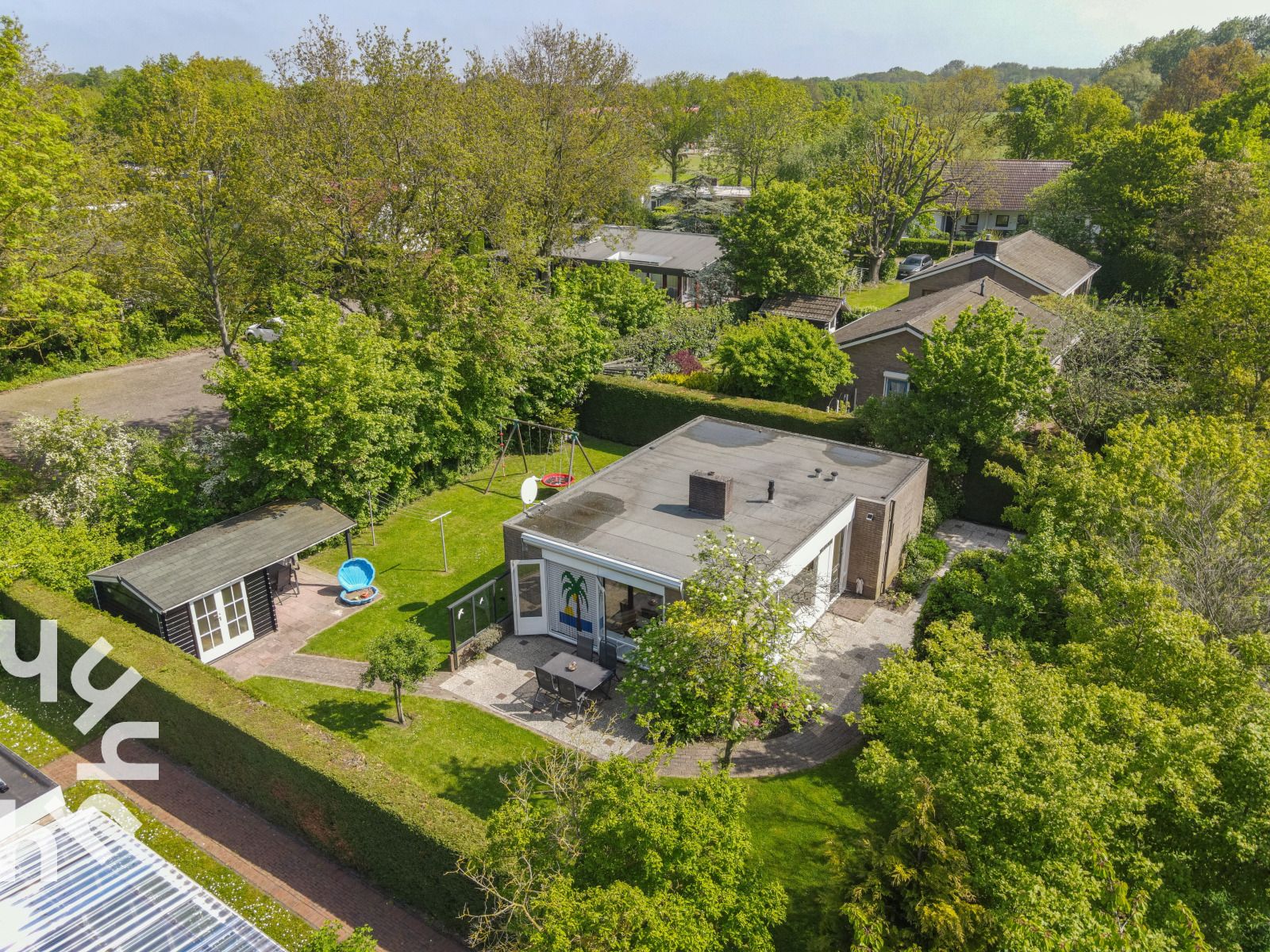 Voordeur van vakantiehuis ZE242 in Oostkapelle, Walcheren, Zeeland.