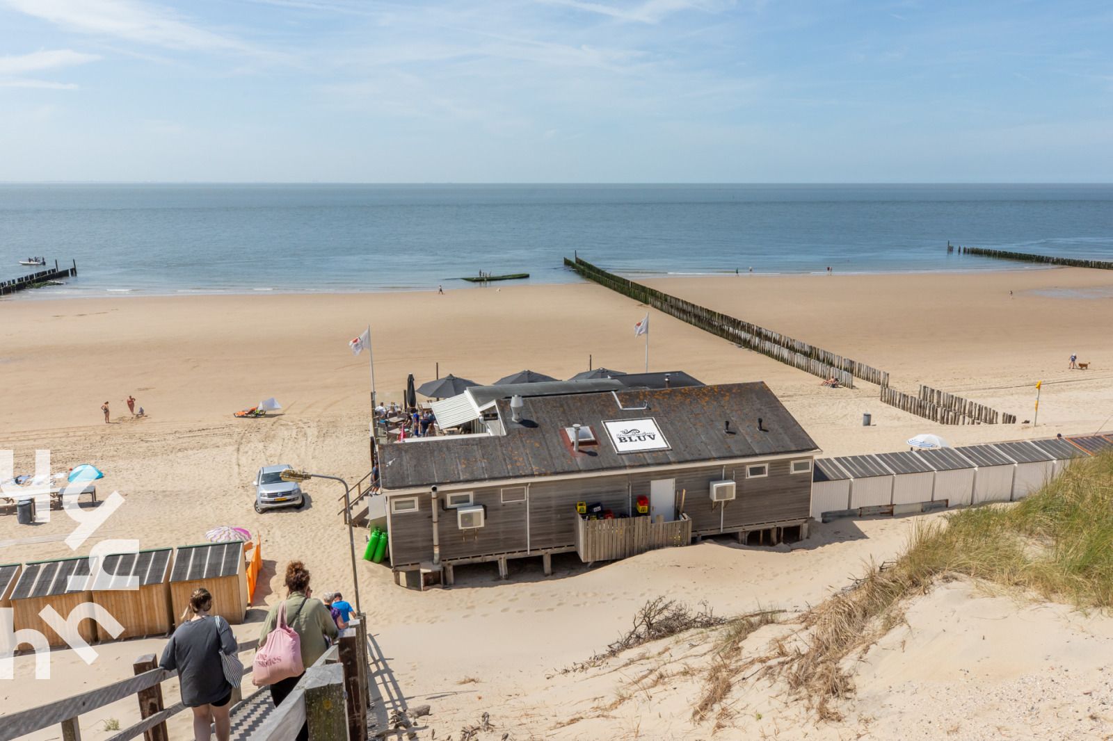 Overhead view of vacation home ZE1508 in Westkapelle, Walcheren, Zeeland.