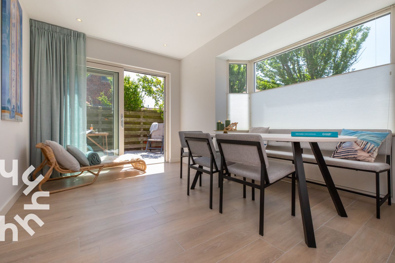 Stylish bathroom with rain shower in vacation home ZE1508, Westkapelle, Walcheren, Zeeland.