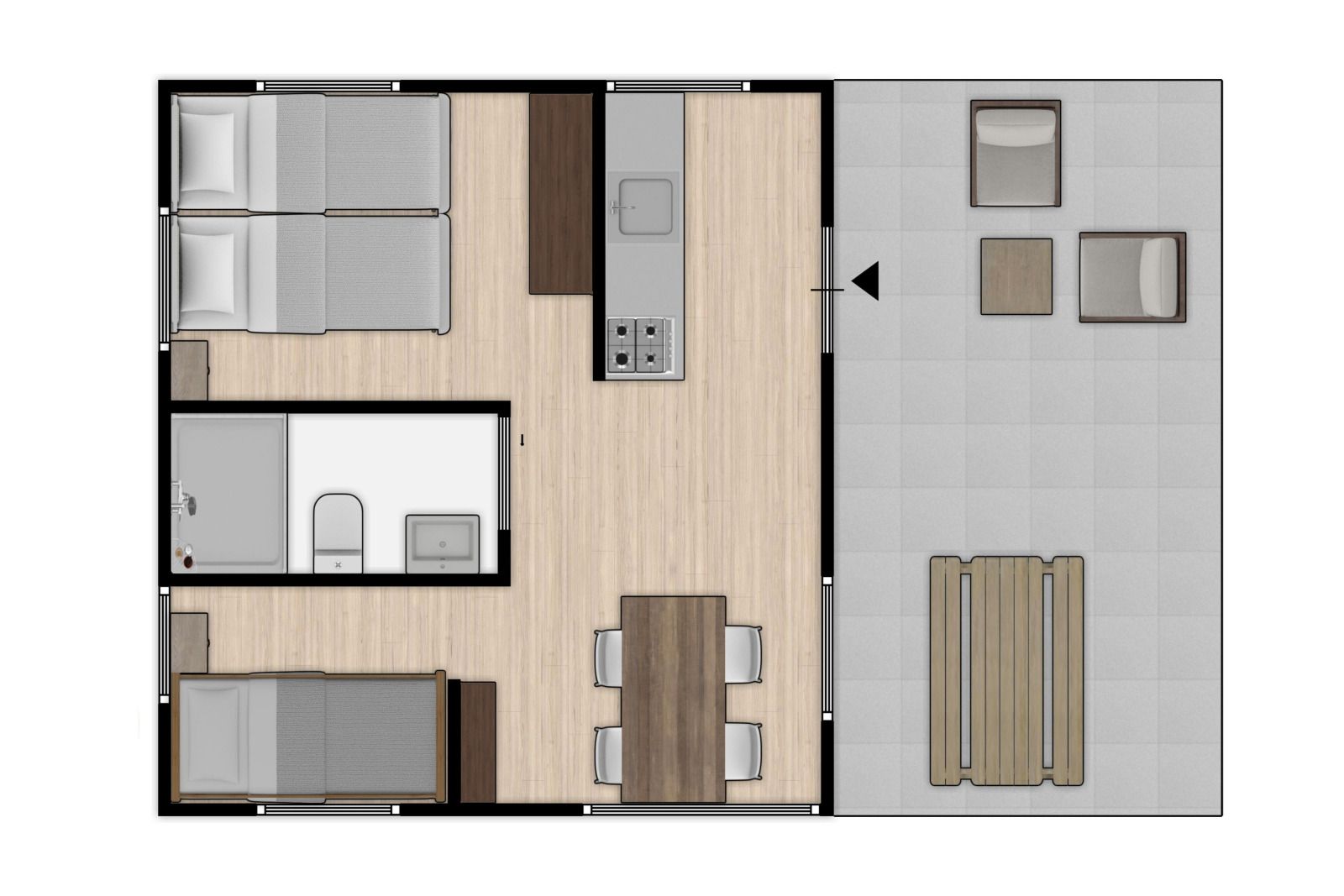 Unterkunft 6204204 - Zelthaus Walcheren - Safaritent 4B