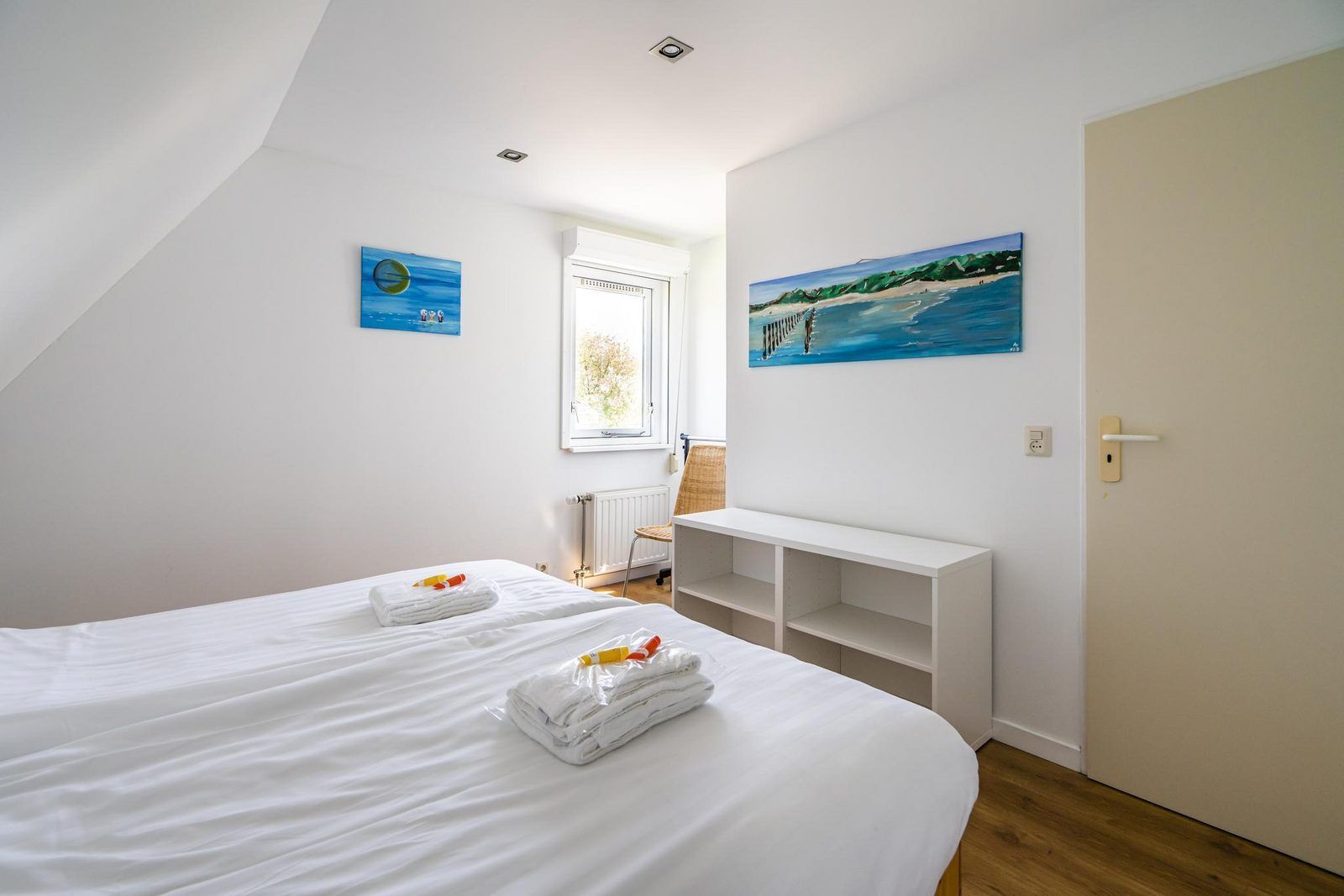 Helles Schlafzimmer in VZ1143 Ferienhaus in Vlissingen, Walcheren, Zeeland.