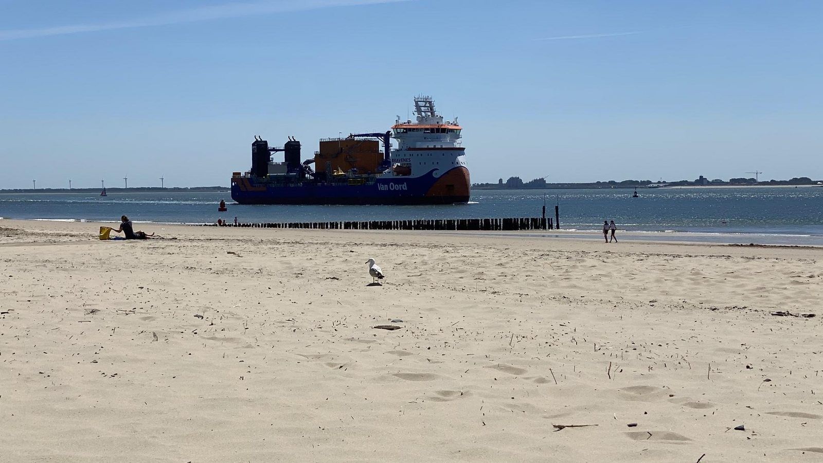 Rustig strandlandschap bij VZ675 Strandwoning Vlissingen 4p in Vlissingen, Walcheren, Zeeland.