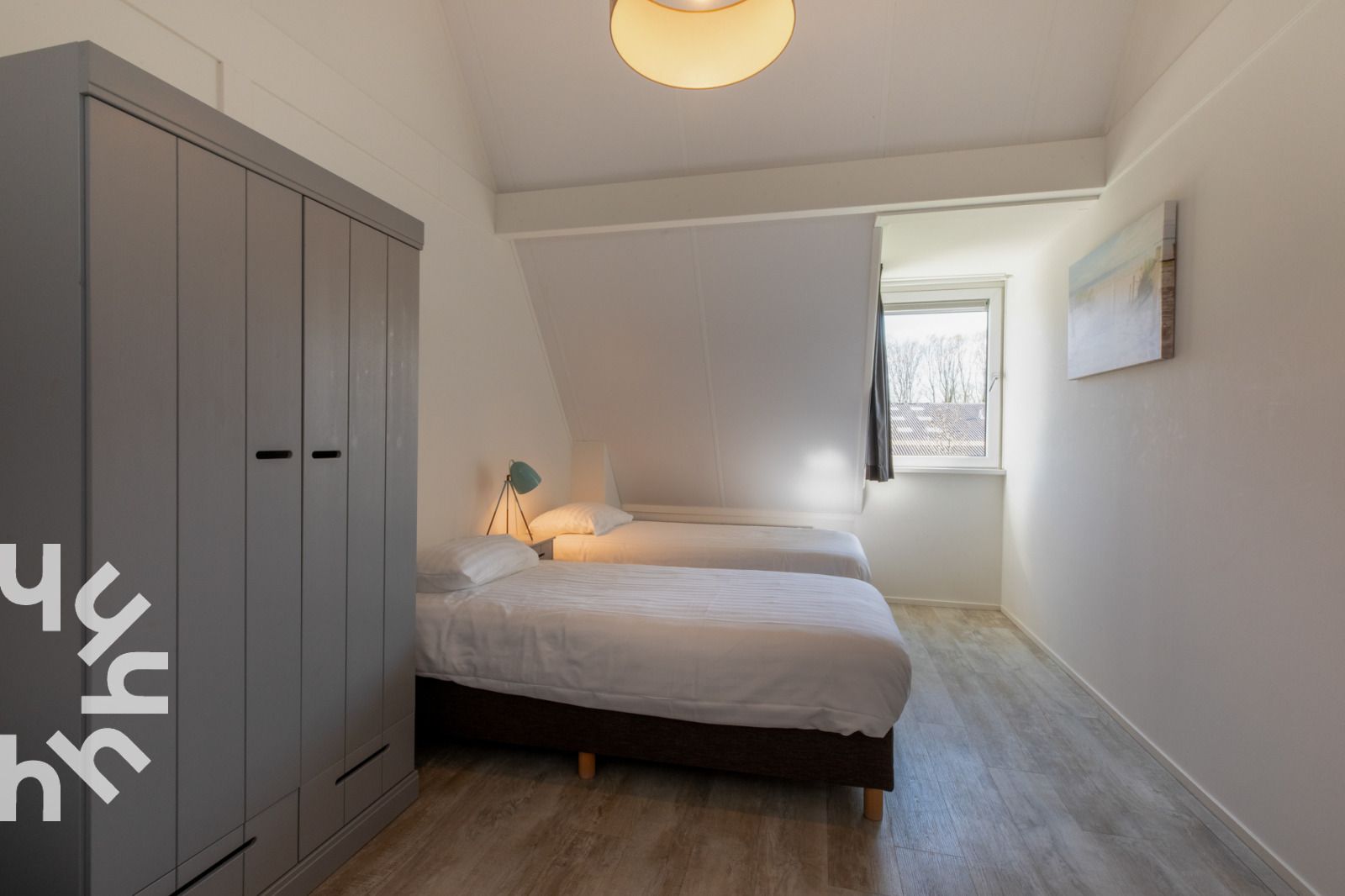 Uitzicht op Ponyhof naast vakantiehuis ZE1447 in Aagtekerke, Walcheren, Zeeland.