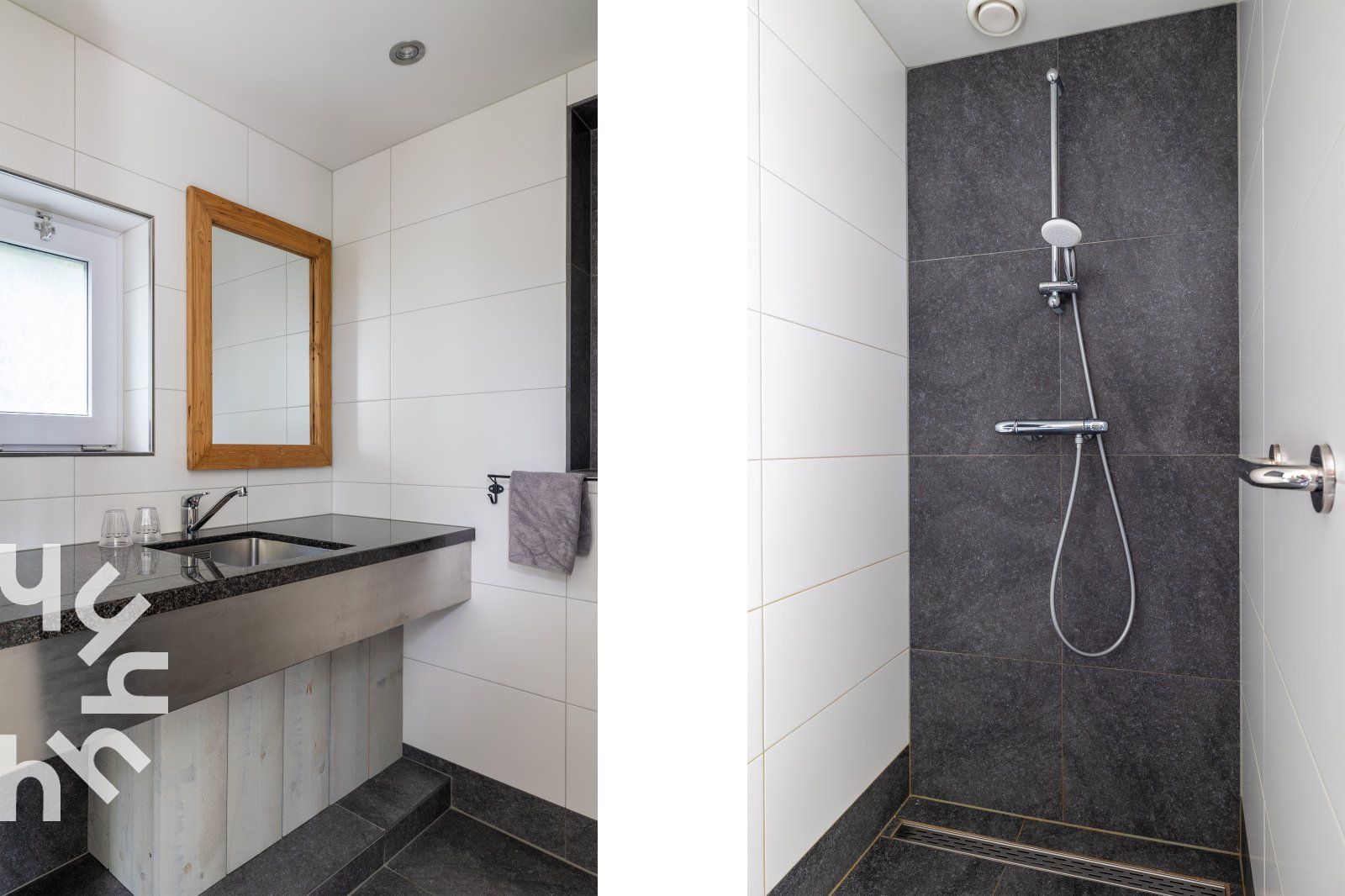 Garten des Ferienhauses ZE257 in Aagtekerke, Walcheren, Zeeland mit Zeitschrift und Aepfeln auf dem Tisch.