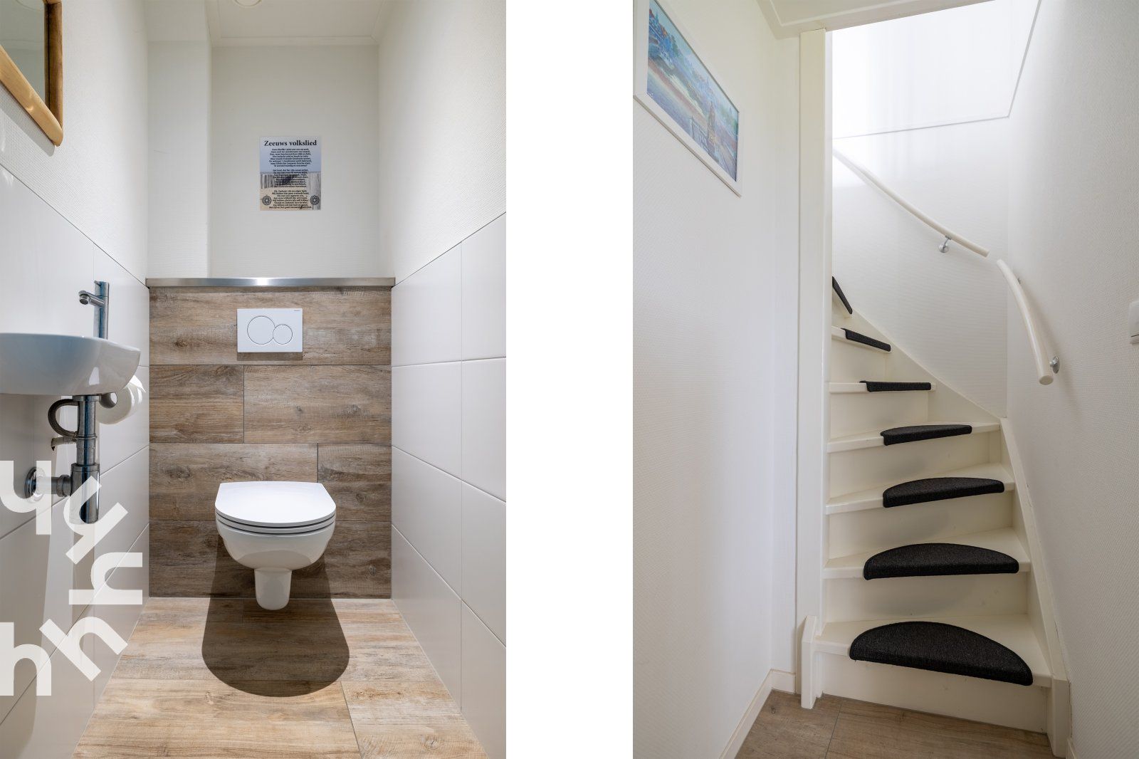 Sitzecke im Garten des Ferienhauses ZE257 in Aagtekerke, Walcheren, Zeeland, umgeben von Gruenanlagen.