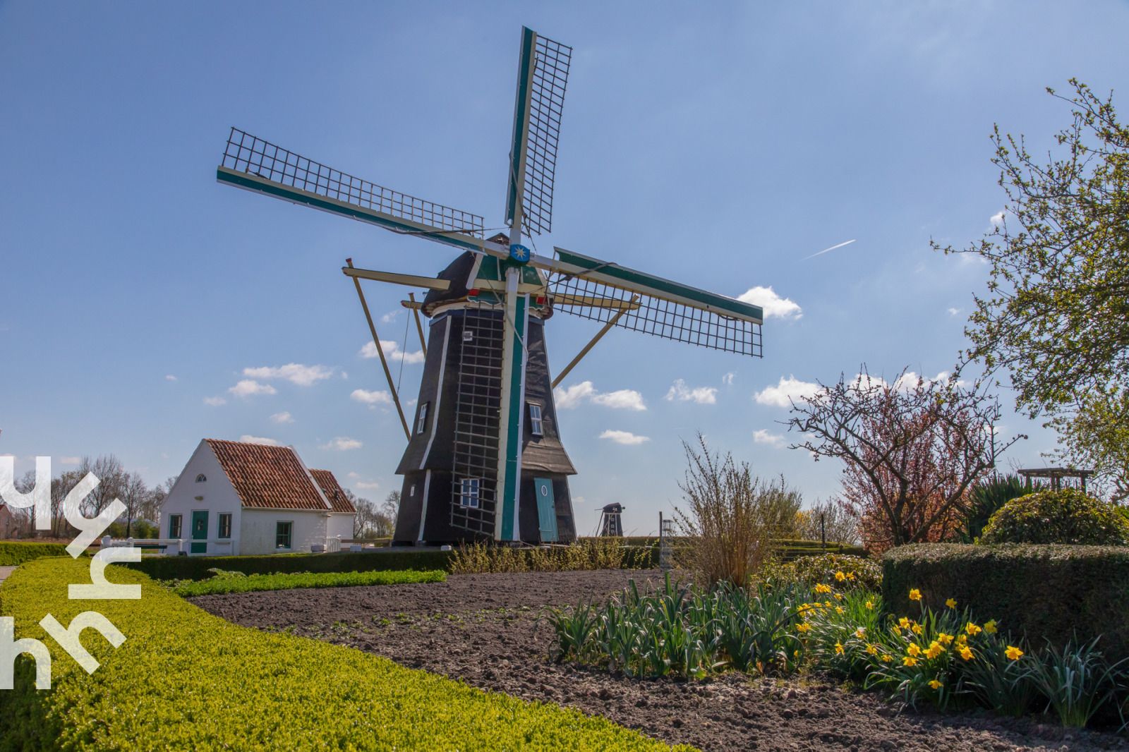 Uitzicht op de groene omgeving vanuit vakantiehuis ZE1445 in Aagtekerke, Walcheren.
