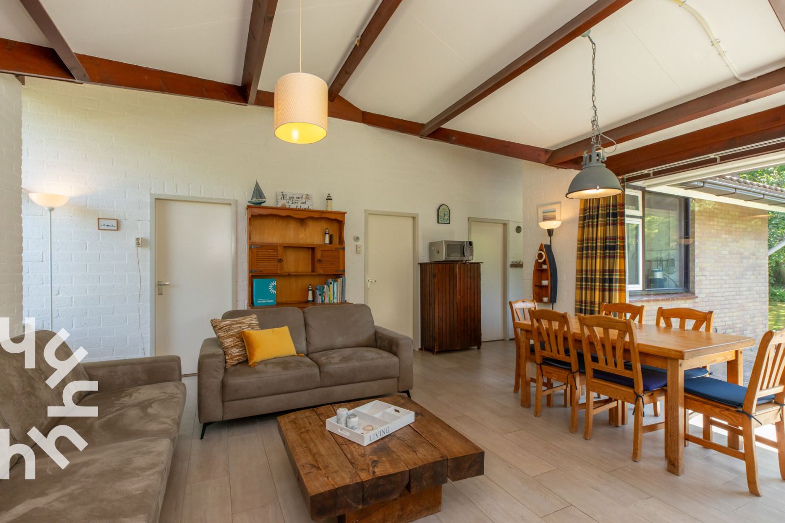 Gezellige woonkamer van vakantiehuis ZE281 in Zoutelande, Walcheren, Zeeland.