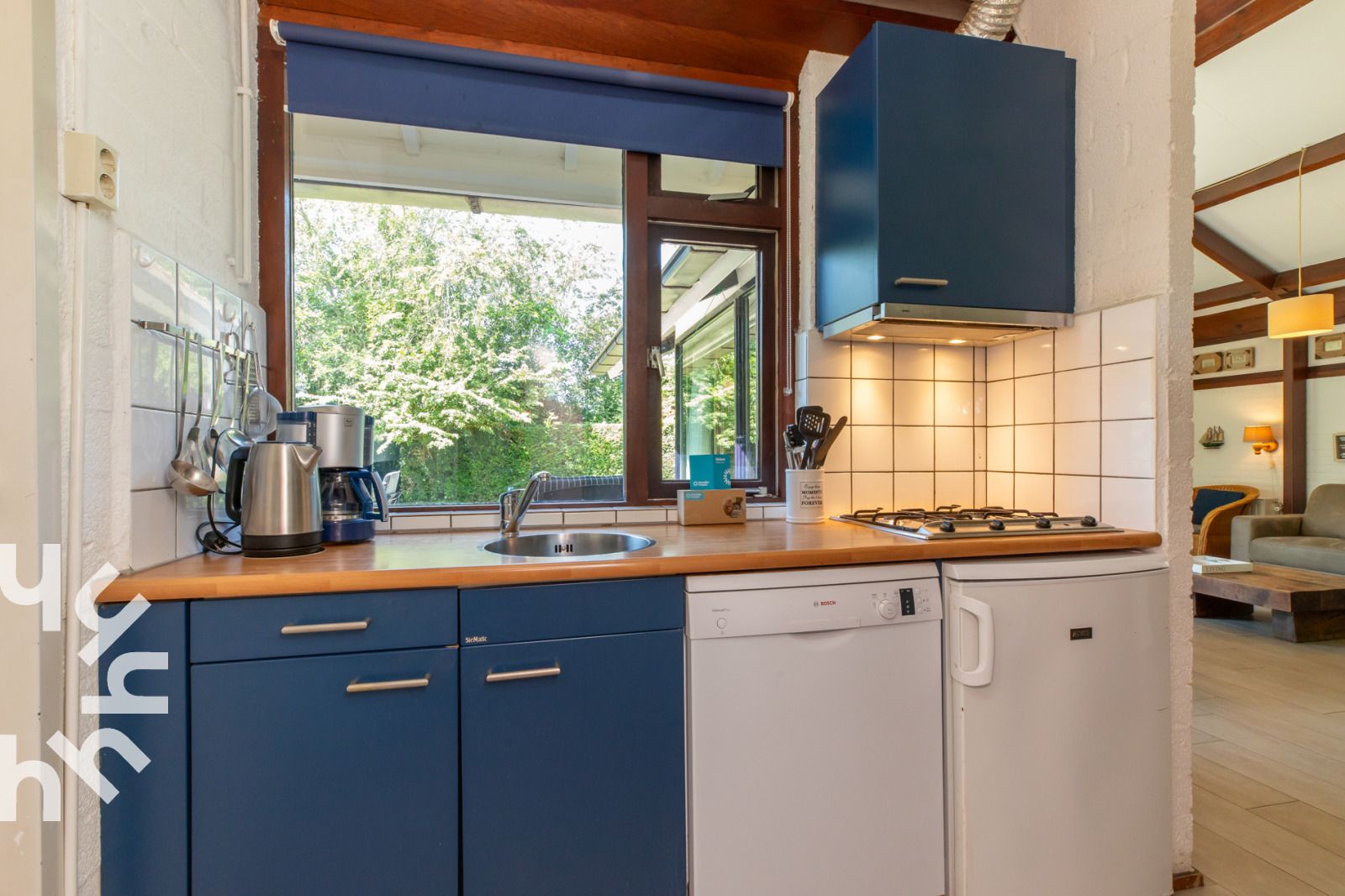 Decoratieve welkomstboodschap in vakantiehuis ZE281 in Zoutelande, Walcheren, Zeeland.