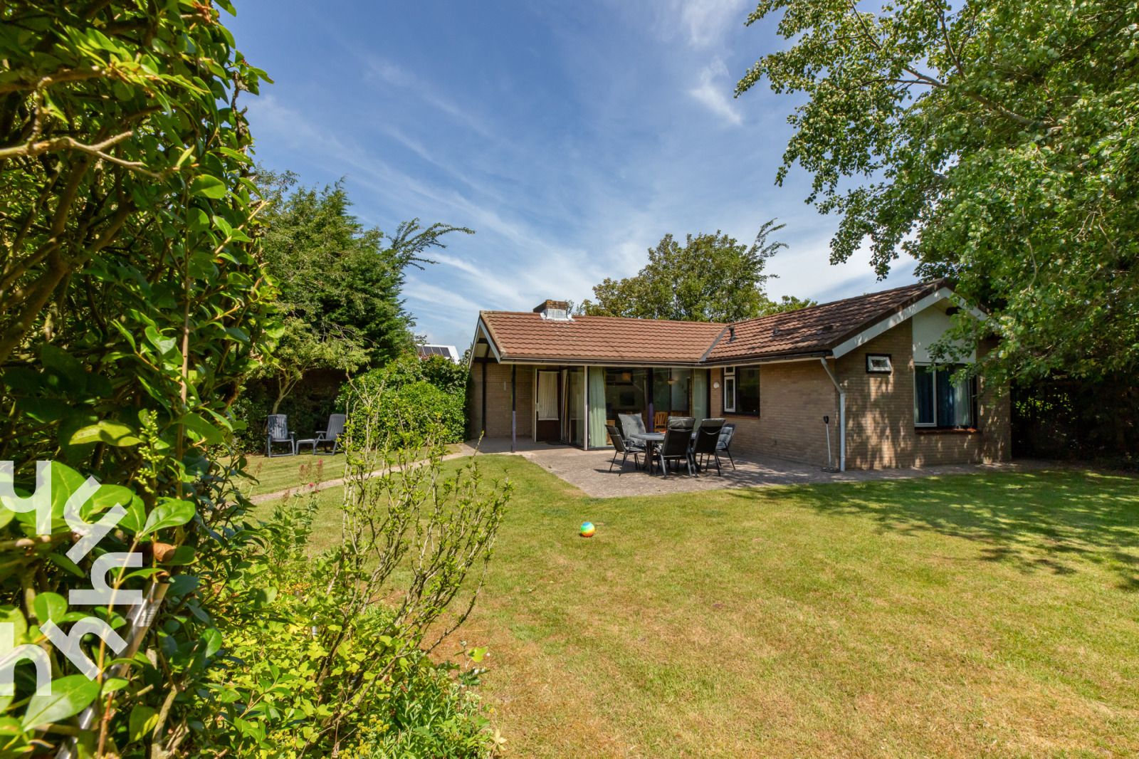 Uitzicht op de zee vanaf vakantiehuis ZE281 in Zoutelande, Walcheren, Zeeland.