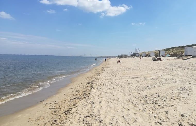 Beach near Holiday home in Vrouwenpolder, Walcheren, Zeeland ideal for relaxation.
