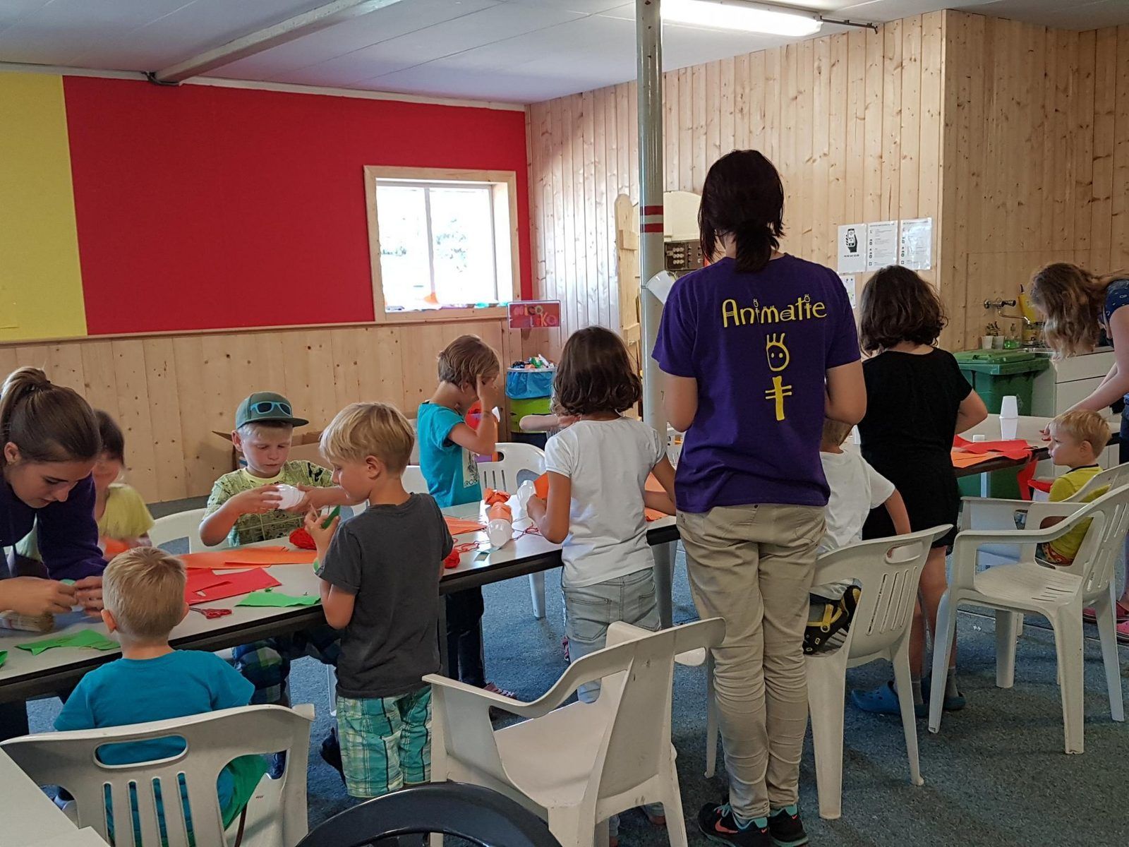 Kinderanimation im Chalet VZ816 in Veere, Serooskerke, Walcheren.