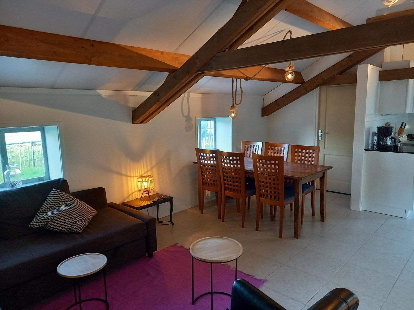 Ess- und Sitzecke in VZ494 Ferienhaus Grijpskerke, Walcheren, Zeeland.