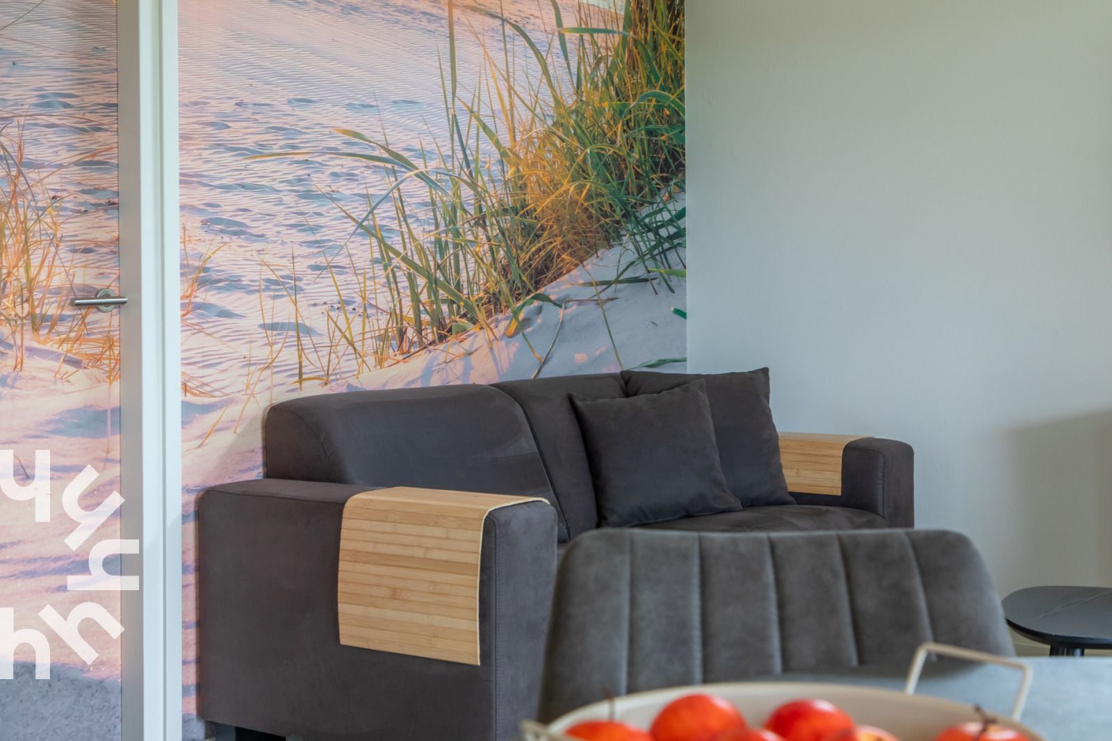 Terras met Zeeuwse siroop bij vakantiehuis ZE1470, Grijpskerke, Walcheren, Zeeland.