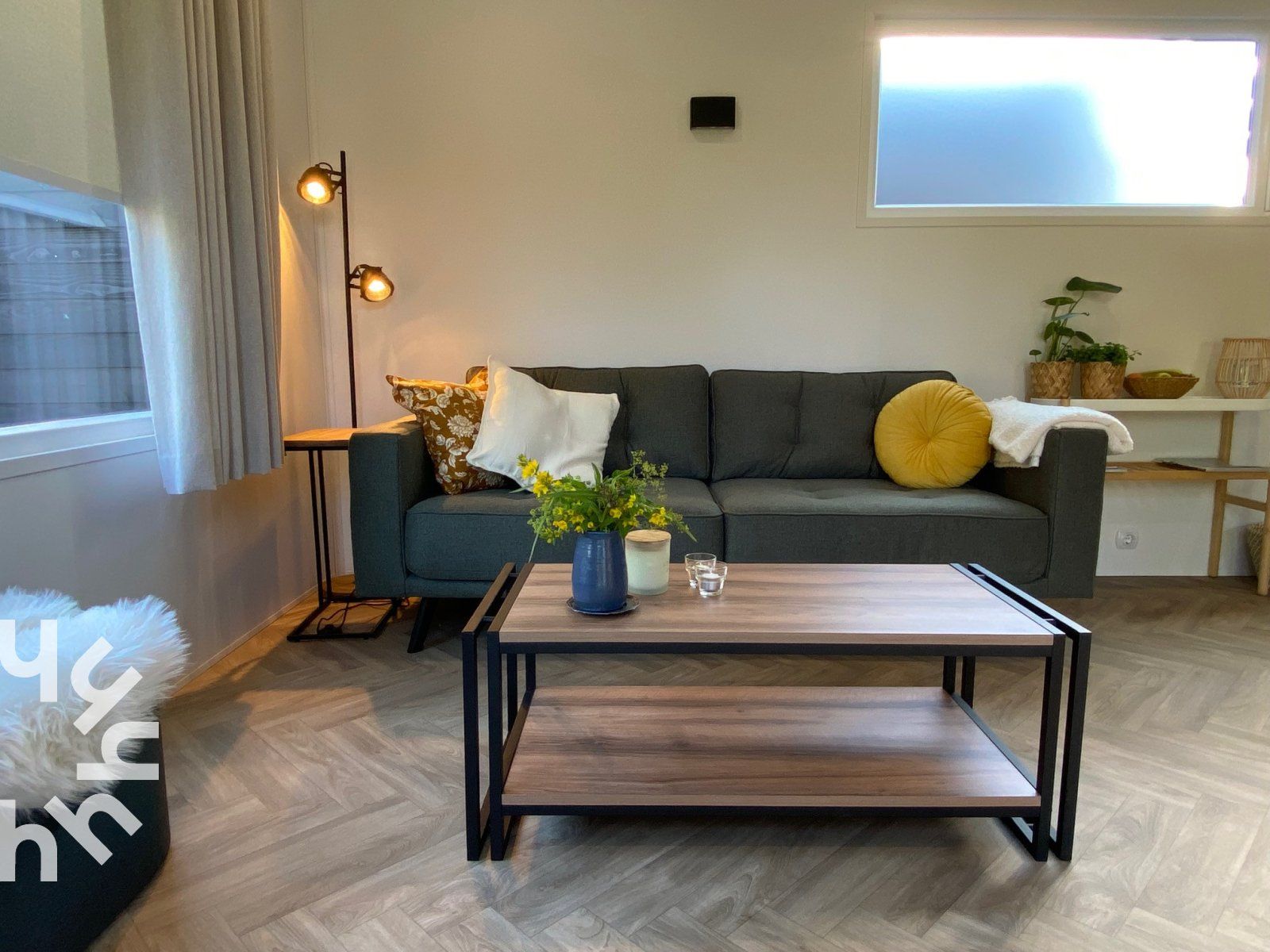 Modern bathroom with shower in vacation home ZE1415, Gapinge, Walcheren, Zeeland.