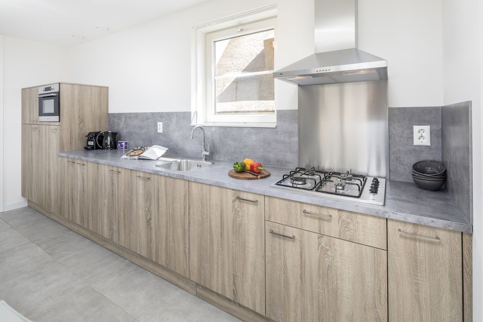 Luxuskueche in V8 Luxusferienhaus in Nieuwvliet-Bad, ausgestattet mit allen modernen Geraeten.