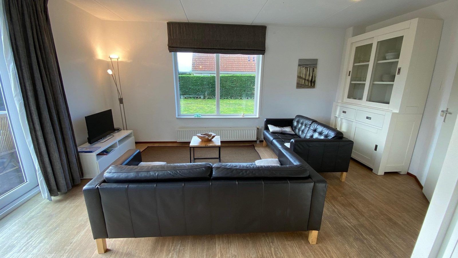 Comfortable living room in VZ921 Holiday home in Cadzand-Bad, Zeeuws-Vlaanderen, with a view.