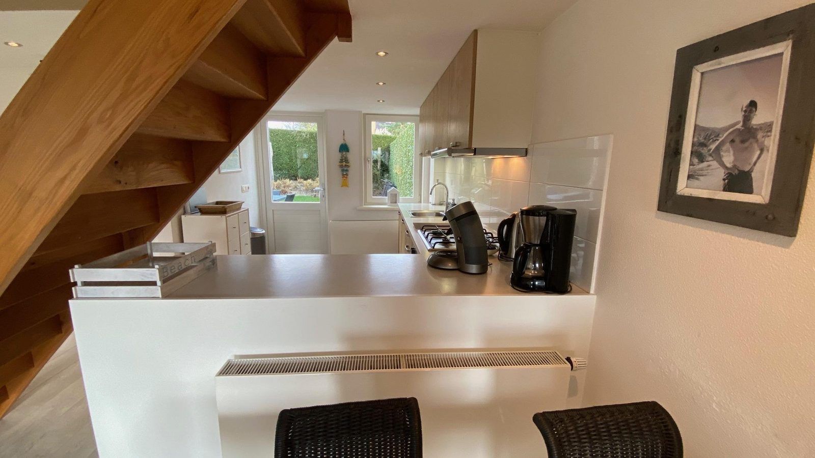 Veilig trappenhuis in VZ702 Vakantiehuis Cadzand, Cadzand, Zeeuws-Vlaanderen, ideaal voor gezinnen.