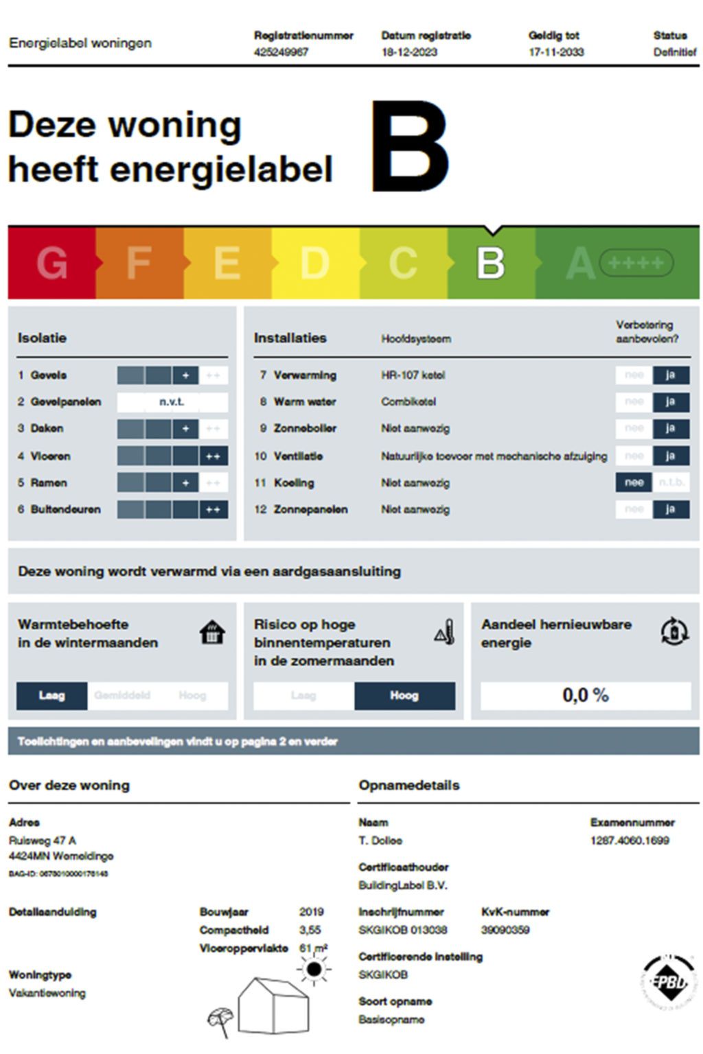 Guest house 640604 - Holiday property Zuid-Beveland - Vakantiehuis Water Resort Oosterschelde - nr. 47A