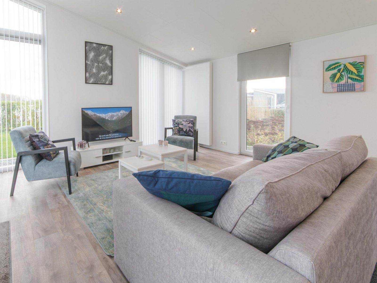 Cozy sitting area in Holiday home Waterresort Oosterschelde - house no. 38 in Wemeldinge, ideal for relaxation.