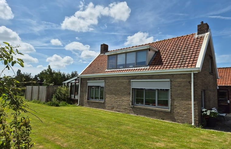 The charming facade of Cottage in Lewedorp in quiet South Beveland, Zeeland.
