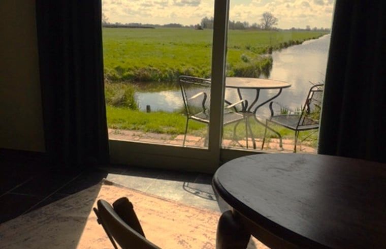 Prachtig uitzicht op de natuur vanuit Huisje in Stolwijk, vakantiehuis in Alblasserwaard, Zuid-Holland.