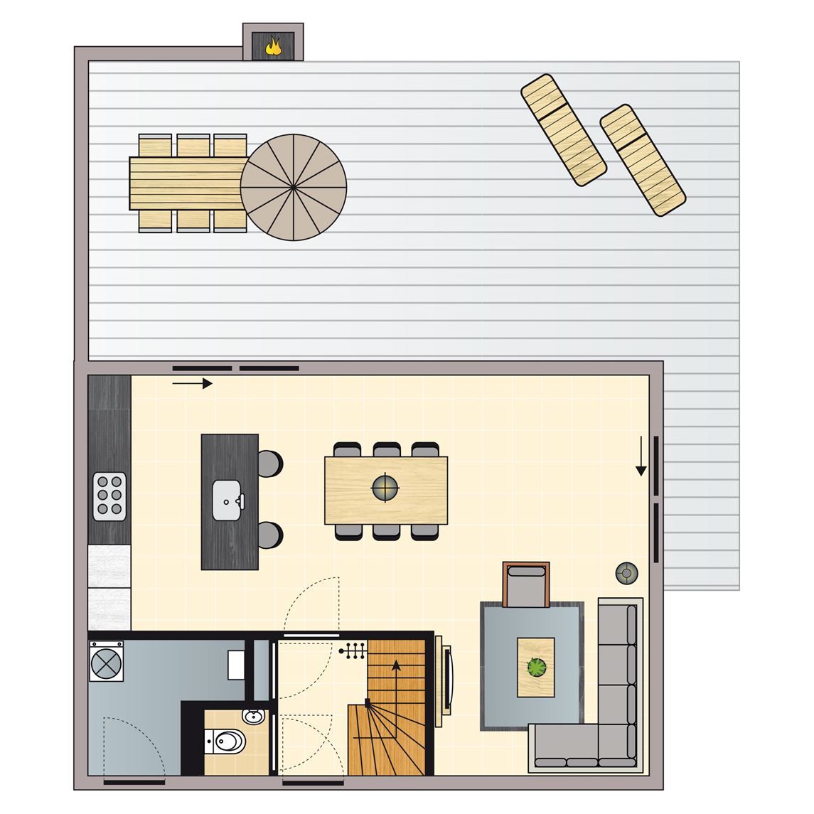 Unterkunft 6601166 - Bungalow Goeree-Overflakkee - Strand Resort Ouddorp Duin | 6-persoons villa - Zeeduin | 6E
