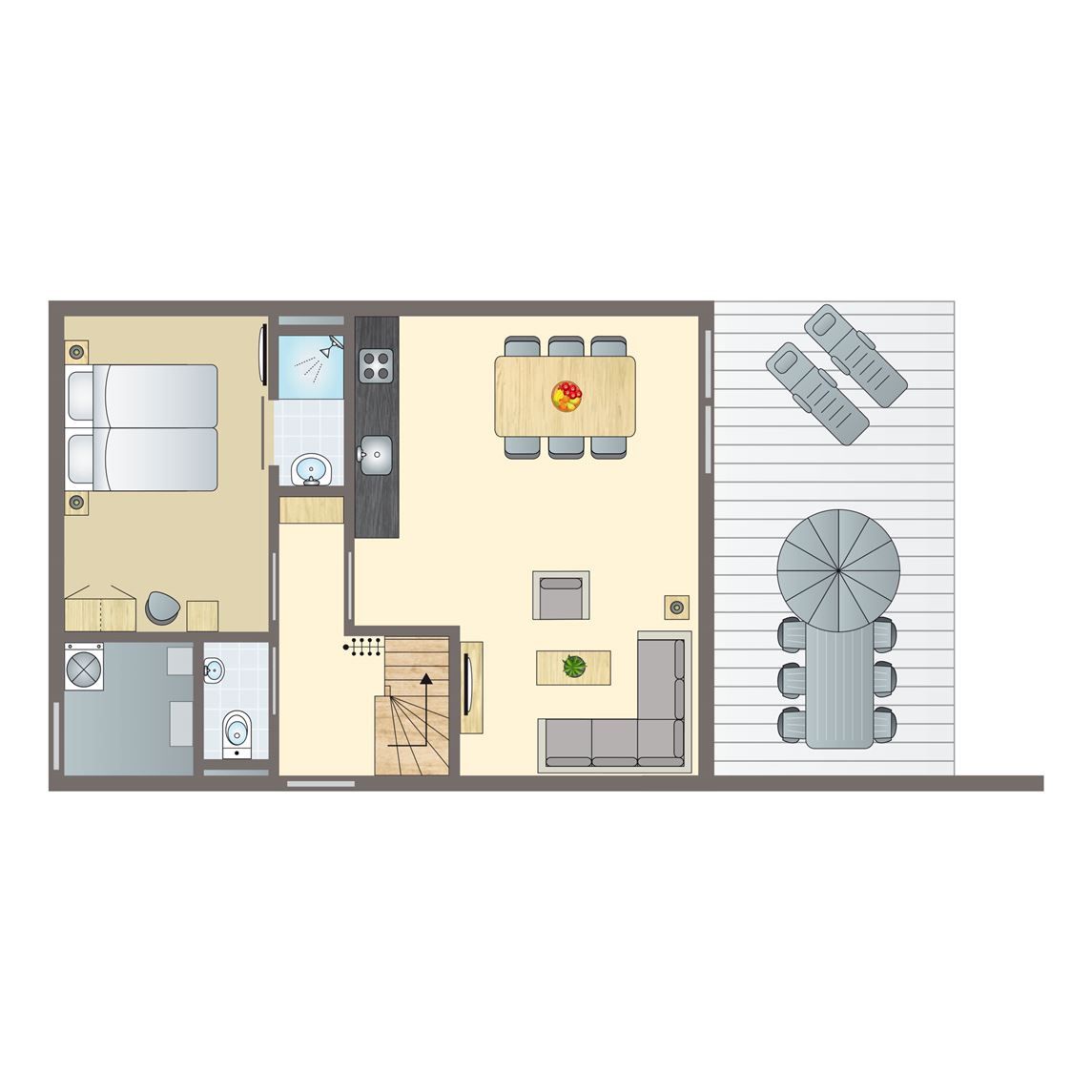 Verblijf 6601186 - Bungalow Goeree-Overflakkee - Strand Resort Ouddorp Duin | 6-persoons villa - Rietduin | 6