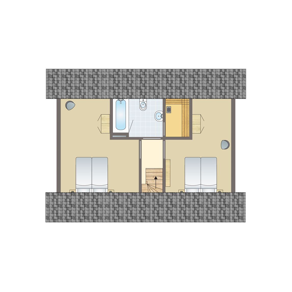 Verblijf 6601186 - Bungalow Goeree-Overflakkee - Strand Resort Ouddorp Duin | 6-persoons villa - Rietduin | 6