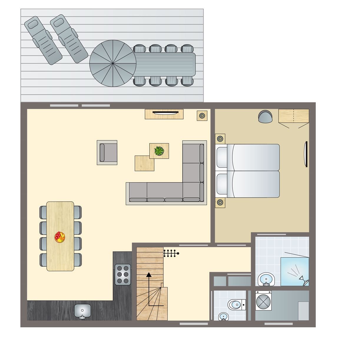 Verblijf 6601195 - Bungalow Goeree-Overflakkee - Strand Resort Ouddorp Duin | 8-persoons villa - Kijkduin | 8