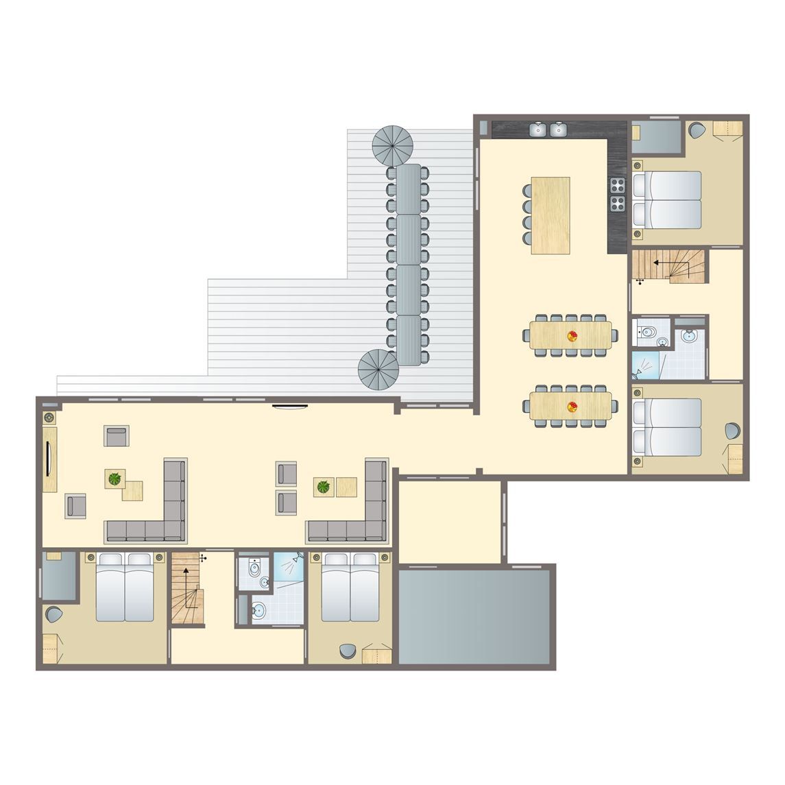 Verblijf 6601198 - Bungalow Goeree-Overflakkee - Strand Resort Ouddorp Duin | 24-persoons villa - Sterduin | 