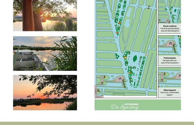 Plattegrond en routes bij Vakantiehuis in Reeuwijk, ontdek het Groene Hart, Zuid-Holland.