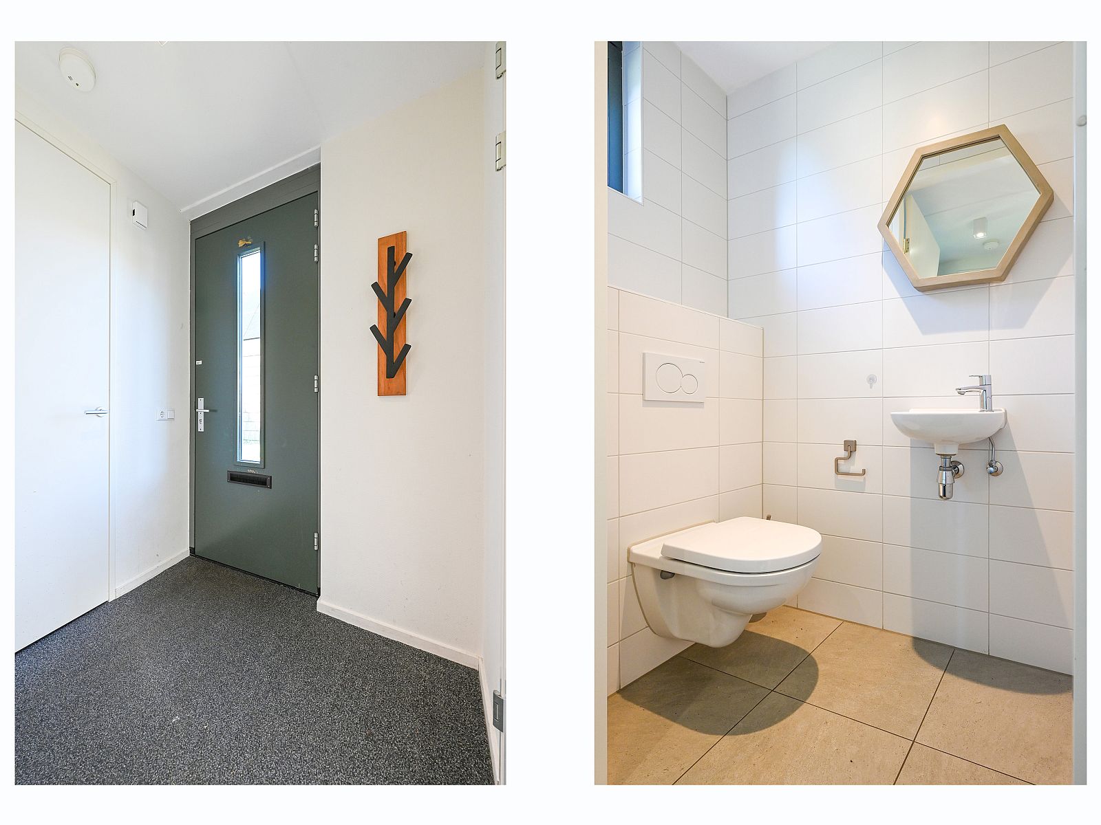 Entree van de vrijstaande woning in Reeuwijk, vakantieaccommodatie met stijlvolle details.