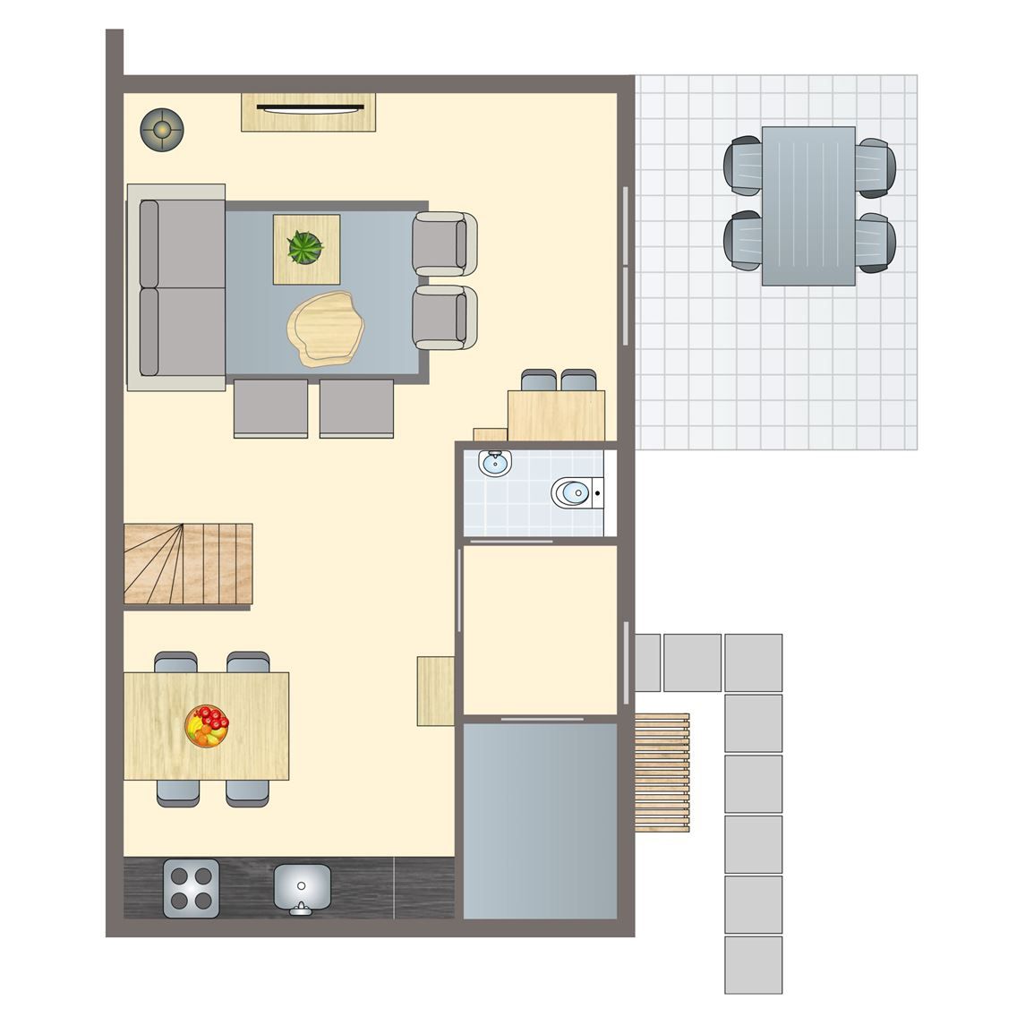 Kinderkamer in De Reeuwijkse Plassen 4-persoons kinderwoning 4CK2 in Reeuwijk, Groene Hart, Zuid-Holland.
