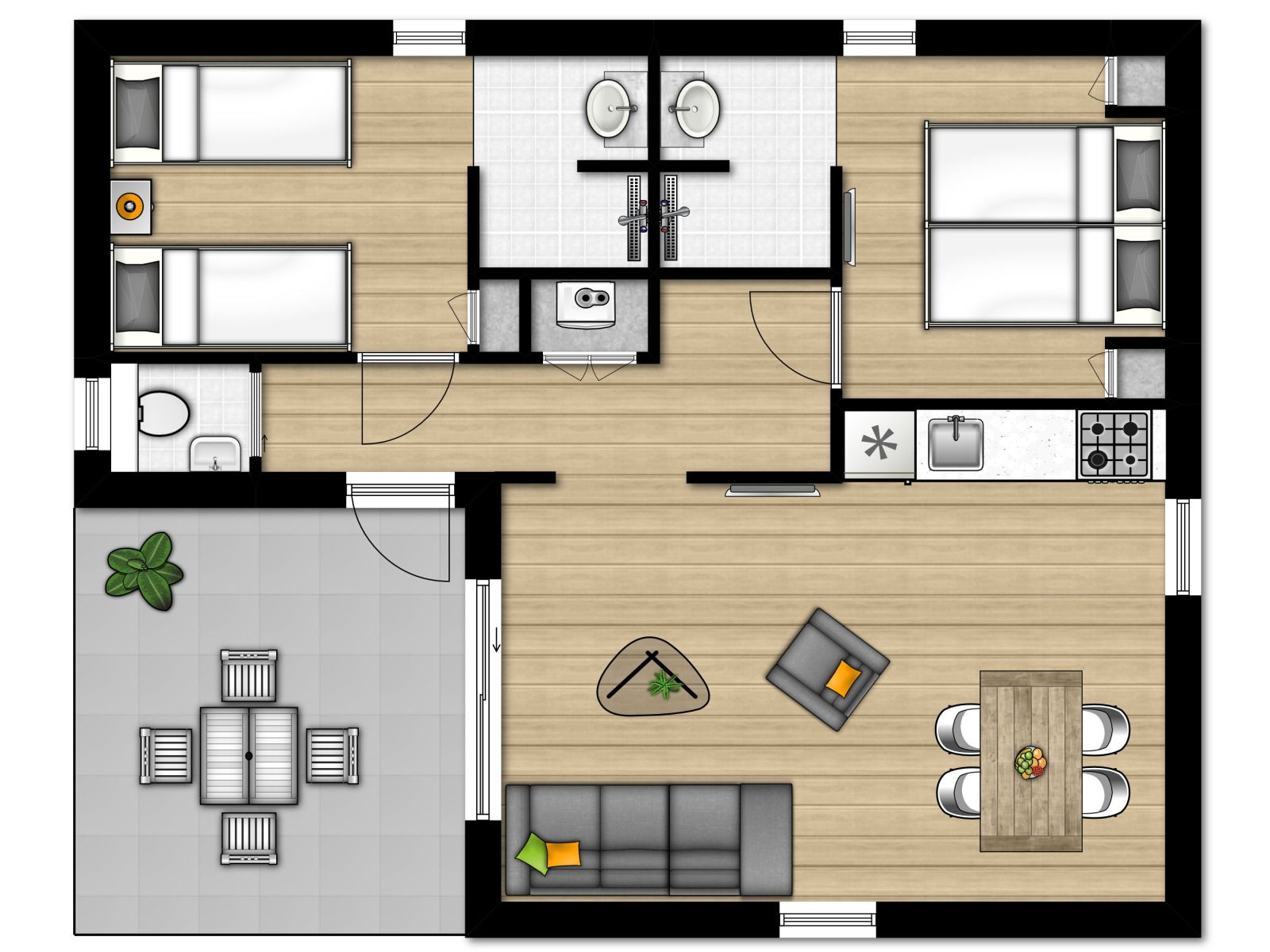 Unterkunft 6804165 - Ferienhaus Noordzeekust - Comfort 4