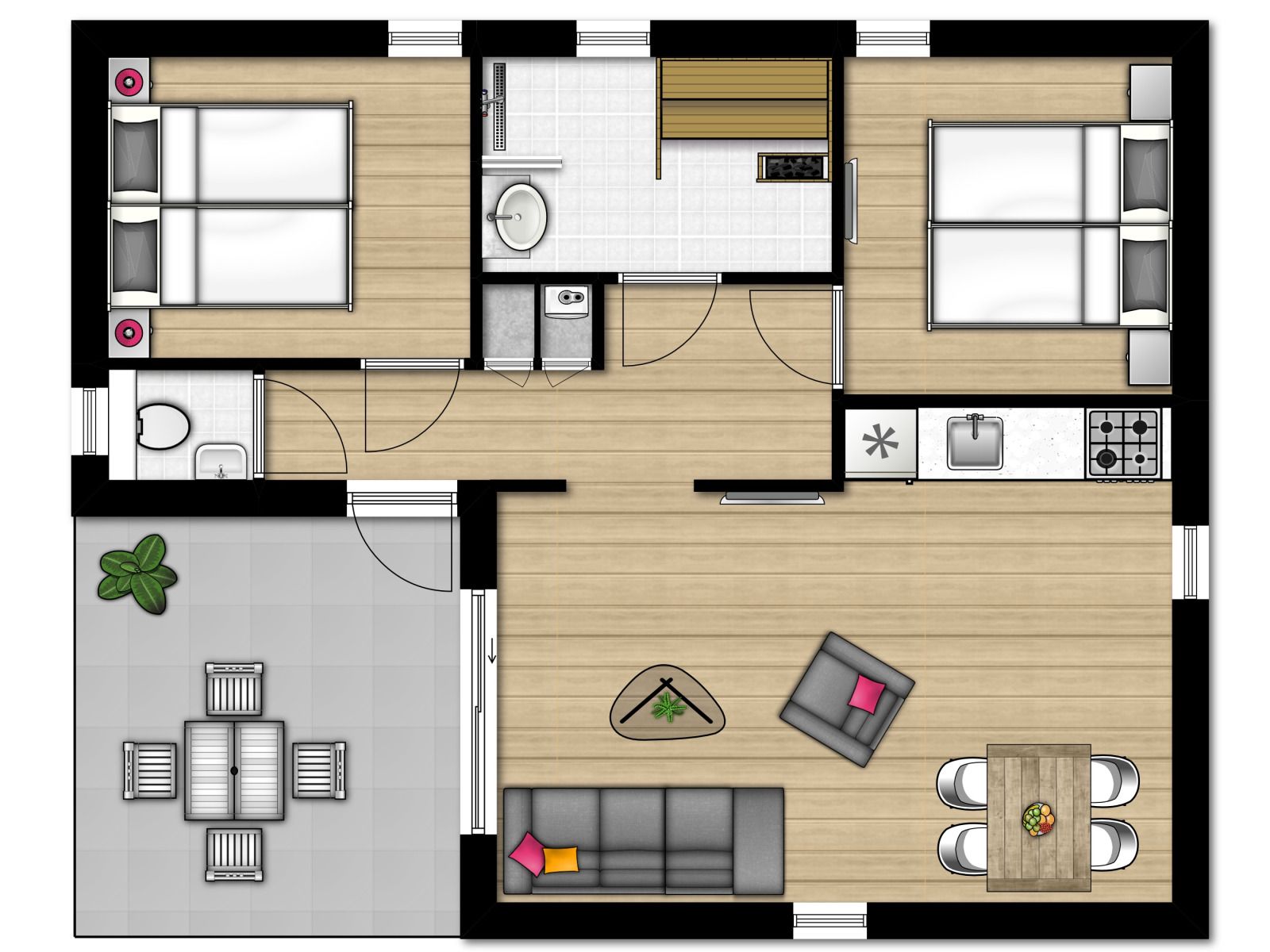 Unterkunft 6804166 - Ferienhaus Noordzeekust - Comfort 4 Wellness