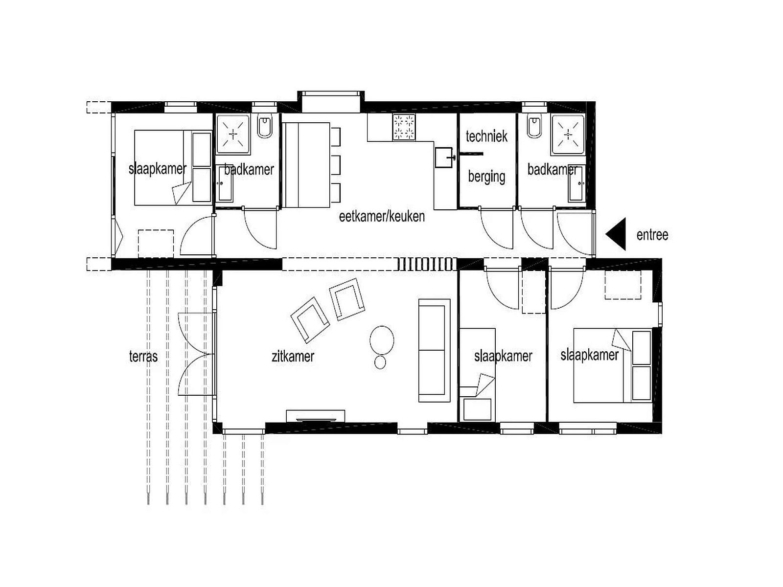 Guest house 681825 - Bungalow Noordzeekust - Bungalow Ocean Deluxe 6 Person