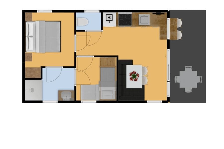 Karte des Mobilheims Beachhome in Ouddorp, zeigt die Lage des Mobilheims in Suedholland.
