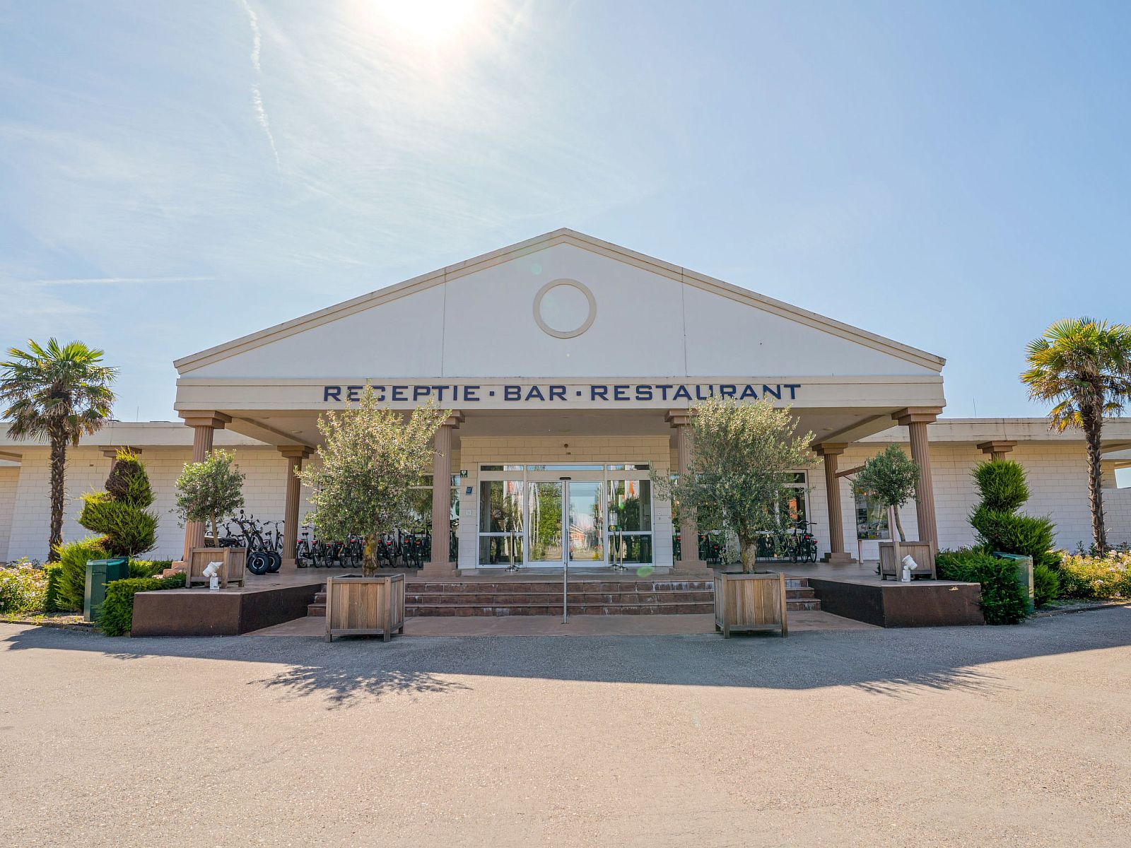 Aerial photo of Holiday home Citta Romana, Hellevoetsluis, surrounded by nature and water.